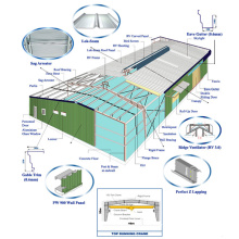 Construção de oficina de estrutura de aço (KXD-SSW1064)